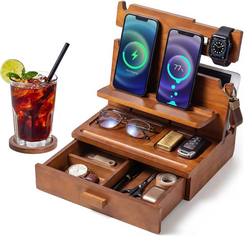 Wooden desk bedside table - desk,