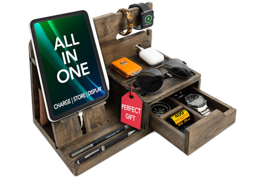Functional bedside organizer - bedside,