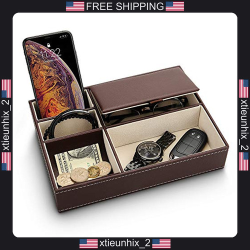 Leather men valet tray - men’s,