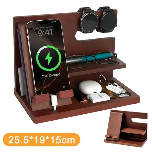 Wooden phone docking station - wooden,