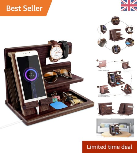 Wood phone docking - station,