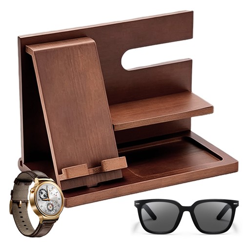 Wooden phone docking station - wooden,